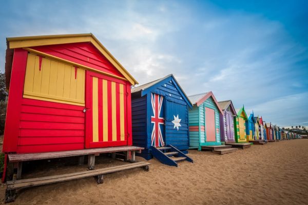 Melbourne Beach bathing boxes